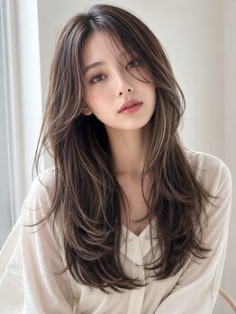 ヘアーサロン トランク(TRUNK)の写真/【骨格に合わせた顔周りカット】可愛いを引き出す技術にオーダー殺到!!あなたも韓国ヘアになれる♪
