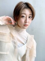 アイティー バイ アルバム 中野店(IT by ALBUM) ストレートショート_耳かけウェーブパーマ_37197