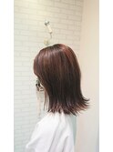 きりっぱなしミディアムボブ