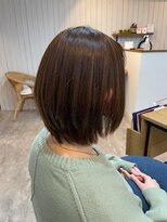 ヘアールアナ ナオ(HairLuana nao) 柔らかく仕上がる縮毛矯正で創るボブ