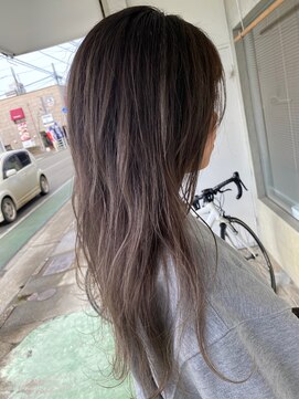 ナイーブヘアデザイン(NAiVE HAIR DESIGN) 【NAiVE hair】透け感グレージュハイライト