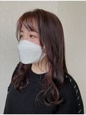 ちらっと見えるインナーピンクカラー【藤枝/髪質改善】