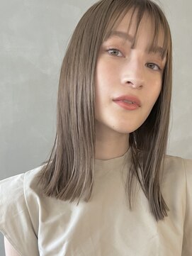 パーク(PARK) 【PARK】ブラントストレート×オリーブベージュ