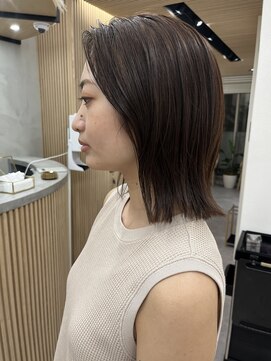 ロンドプロフィール 浦和(Lond profil) 中川陽南子【オーダーno.1ぱつっと切りっぱなし外ハネミディ】