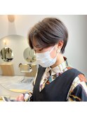 前髪あり大人ショートボブ20代30代40代　立川　立川駅　立川南口