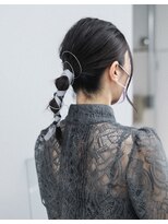 ノード(NODO)&nbsp;水引とリボンのポニーテールアレンジ