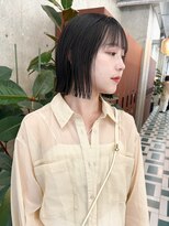 ノエ(noe) 切りっぱなし地毛風グレージュ