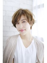 ヘアー シュプール(hair SPUR) 長めバングの大人ショートボブ