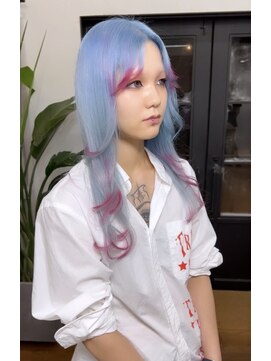 ニル(NiL) テールカラー ライトブルー×ピンク