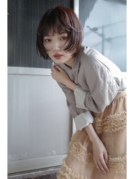 マウロア(MAULOA) 【MAULOA】丸みボブ 顔まわりレイヤー カジュアルボブ