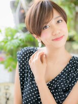 カバーヘアアンドスパ ブリス 浦和(COVER HAIR&SPA bliss)&nbsp;フレンチカジュアル丸みショート斜めバングh3浦和20代30代40代