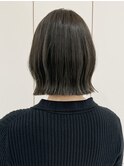 ナチュラルボブ/大人ショートボブ/ハイライトグレー/20代30代