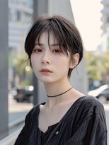 レヴ 草加店(LEV.)&nbsp;イメチェン　外ハネ　ボブ　美髪　ワイドバング　ブルーブラック