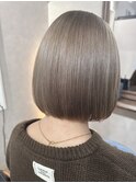 ミルクティーベージュ【宇都宮/切りっぱなしボブ】