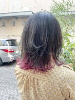 エイゾー(EIZO)&nbsp;ウルフ/レイヤー/インナーカラー/ブリーチ/バイオレットカラー