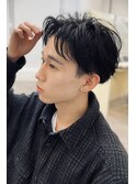 短め毛流れセンターパート