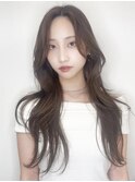 レイヤーカット　韓国ヘア