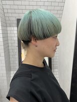 レガーレ(Legare)&nbsp;マッシュショート×刈り上げ×ミントグリーン