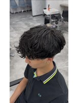 オム ブランシェ(HOMME BLANCHE’)&nbsp;【KAZUKI】カール感強めのシャドウパーマ