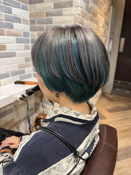 シエル 立川店(CIEL) 【CIEL×久光】エメラルドグリーンのアンブレラカラー