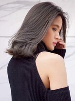 トルネード(TORNADO) セピアグレージュハイライトレイヤーロブ n8.1.4