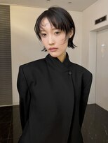 ピークアブー 銀座中央通り(PEEK-A-BOO)&nbsp;外ハネボブ黒髪シースルーバング