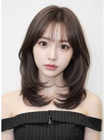 ベル 表参道Terrace(Belle)&nbsp;ミディアムハッシュカットくびれミディアムハイレイヤーウルフ