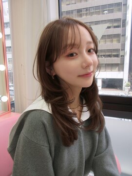 ボタン シブヤ(VOTAN SHIBUYA) 【MISAKI】ミディアムレイヤー/顔まわりカット/ブラウン