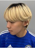 ハイライト/ツイストパーマ/メンズ/アップバング/men's