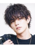 ラウンドマッシュウルフ/ナチュラル／ソフトツイストパーマ横浜