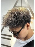 スパイキーショート/ピンパーマ/短髪パーマ