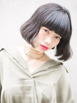 ダブ アオヤマ(DaB AOYAMA) 【DaB】くしゃっとラフにスタイリング！「厚めバング」ボブ☆