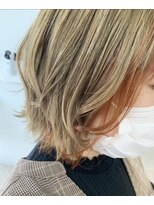 オレンジ 十三店(ORANGE)&nbsp;ハイトーンブリーチ×インナーカラー