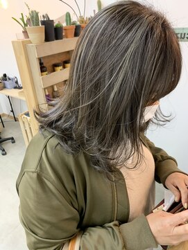 キューズ クラブ(cuz KLUB) 【cuzKLUB】レイヤーボブ×コントラストアッシュ