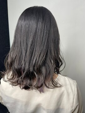 フロート 小阪店(float) アッシュグレー_マロンベージュ Aラインボブ かきあげ