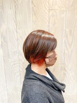 ヘアートゥリース 武蔵小杉店(hair trees)&nbsp;ショートボブ×イヤリングカラー