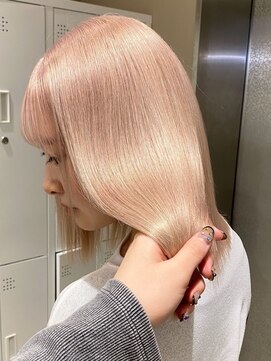 ベレーザ 渋谷(BELEZA) ba739_透明感グレーベージュシースルーバンクハイトーンカラー