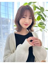 レイリー 原宿 表参道(Rayreee)&nbsp;大人可愛いくびれミディアムボブ/ショコラベージュ