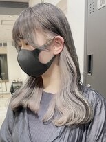 ツキ 横浜店(tuki)&nbsp;インナーカラーケアブリーチイヤリングカラーハイライトレイヤー