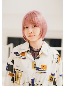 ベンジー オウン 代々木上原店(benji own) ショートカット×ハイトーン×前髪あり