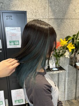 メルバイレガロ 水戸(mer by REGALO) インナーカラー/ターコイズ