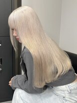 ベレーザ 渋谷(BELEZA)&nbsp;9291渋谷ブロンドホワイトアッシュ髪質改善ストレート韓国ヘア