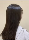 艶髪美シルエットストレートロングヘアパールベージュ