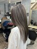 【透明感max♪】ケアブリーチハイライト+カラー+特濃リンゴ幹細胞Tr￥23000
