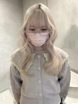 ペレ 梅田(PELE)&nbsp;前髪/アンブレラカラー/こなれミディ/イメチェン/ウェーブパーマ