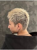 ハイトーンスパイキーショート/マッシュパーマ/ハイライト