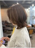 20代30代40代◎ミディアムホワイトグレージュミニウルフ