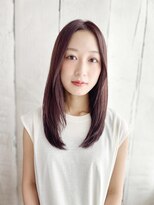 ポールプラスエヌ(PAUL+n)&nbsp;20代30代40代　大人センターパートツヤ髪＃964