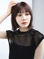 エインアンリー 表参道(AIN.ANLY.) 3ぱっつん前髪薄めバング長めバング切りっぱなしボブミニボブ