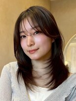 コンフィー(comfy)&nbsp;『サザワ』フェザーパーマチェリーブラウンミニウルフ